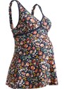 bonprix Těhotenské koupací šaty z recyklovaného polyamidu Modrá