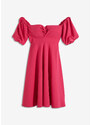 bonprix Šaty s odhalenými rameny Pink