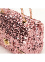 Dámská kabelka s flitry na řetízku Wittchen, růžová, ekologická kůže