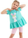 Denokids Sea Bunny Girls T-shirt Leggings Suit