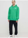 Mikina The North Face M Essential Hoodie pánská, zelená barva, s kapucí, hladká, NF0A7ZJ9PO81