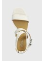 Kožené sandály MICHAEL Michael Kors Ashton bílá barva, 40S4ATMS1L