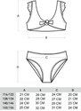 Yoclub Dívčí dvoudílný plavecký kostým LKD-0036G-A100 Multicolor