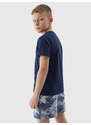 Chlapecké hladké tričko 4F - tmavě modré
