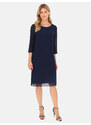 Potis & Verso Woman's Dress Dalia Navy Blue