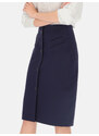 Potis & Verso Woman's Skirt Venta Navy Blue