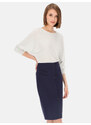 Potis & Verso Woman's Skirt Venta Navy Blue