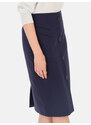 Potis & Verso Woman's Skirt Venta Navy Blue