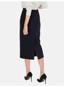 Potis & Verso Woman's Skirt Zaira Navy Blue