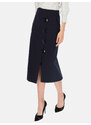 Potis & Verso Woman's Skirt Zaira Navy Blue