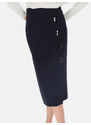 Potis & Verso Woman's Skirt Zaira Navy Blue