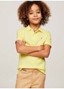 Dětská bavlněná polokošile Tommy Hilfiger žlutá barva