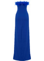 Trendyol Saks Body-fitting Woven O-Neck Evening Evening Dress