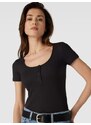 Guess samantha rib ss tee BLACK