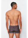 Trendyol 5-Pack Brown Minimal Printed Cotton Boxer