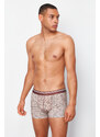 Trendyol 5-Pack Brown Minimal Printed Cotton Boxer