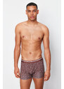 Trendyol 5-Pack Brown Minimal Printed Cotton Boxer