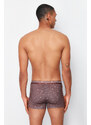 Trendyol 5-Pack Brown Minimal Printed Cotton Boxer