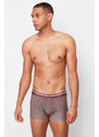 Trendyol 5-Pack Brown Minimal Printed Cotton Boxer