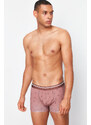 Trendyol 5-Pack Brown Minimal Printed Cotton Boxer