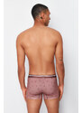 Trendyol 5-Pack Brown Minimal Printed Cotton Boxer