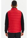 River Club Men's Lined Water And Windproof Red Puffer Vest