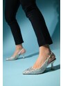 LuviShoes JUAN Beige Satin Women's Evening Dress Shoes