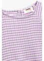 Koton Plain Lilac Girl's Tea-length Dress