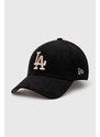 Kšiltovka New Era 9Forty Los Angeles Dodgers černá barva, s aplikací, 60435070