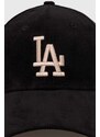 Kšiltovka New Era 9Forty Los Angeles Dodgers černá barva, s aplikací, 60435070