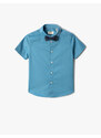 Koton Short Sleeve Shirt With Bow Tie Cotton