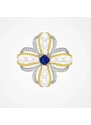 Éternelle Luxusní perlová brož se zirkony Virginia
