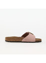 Birkenstock Madrid Big Buckle Nubuck Leather Soft Pink