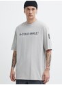 Bavlněné tričko A-COLD-WALL* Overdye Logo T-Shirt šedá barva, s potiskem, ACWMTS186