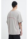 Bavlněné tričko A-COLD-WALL* Intersect T-Shirt béžová barva, s aplikací, ACWMTS179