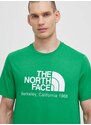 Bavlněné tričko The North Face M Berkeley California S/S Tee zelená barva, s potiskem, NF0A87U5PO81