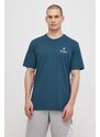 Bavlněné tričko adidas Originals tyrkysová barva, s potiskem, IS0225