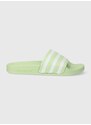 Pantofle adidas Originals Adilette dámské, zelená barva, IE3048