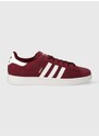 Semišové sneakers boty adidas Originals Campus 2 vínová barva