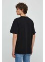 Bavlněné tričko Dickies AITKIN CHEST TEE SS černá barva, s potiskem, DK0A4Y8O