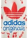 Bavlněné tričko adidas Originals béžová barva, s potiskem, IS2895