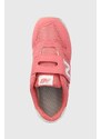 Dětské sneakers boty New Balance růžová barva