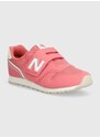 Dětské sneakers boty New Balance růžová barva