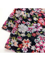 Dámský tenký květinový šátek Wittchen, černo-růžová, polyester