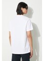 Bavlněné tričko Fred Perry bílá barva, s aplikací, M4580.100