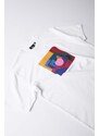 Bavlněné tričko by Parra Yoga Balled bílá barva, s potiskem, 51208