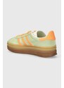 Semišové sneakers boty adidas Originals Gazelle Bold W zelená barva, IH7495