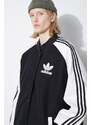 Bomber bunda adidas Originals SST Oversize VRCT černá barva, přechodná, oversize, IR5519