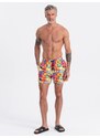 Ombre Men's swim shorts in lettering - multicolor