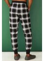 F&F Pyžamové kalhoty dlouhé Černobílé M